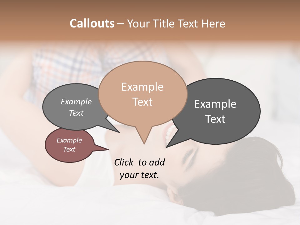 Person Attractive Brunette PowerPoint Template