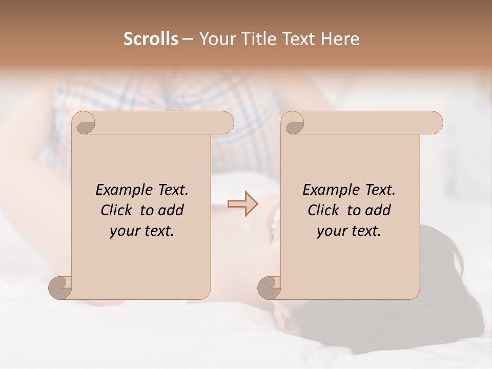 Person Attractive Brunette PowerPoint Template