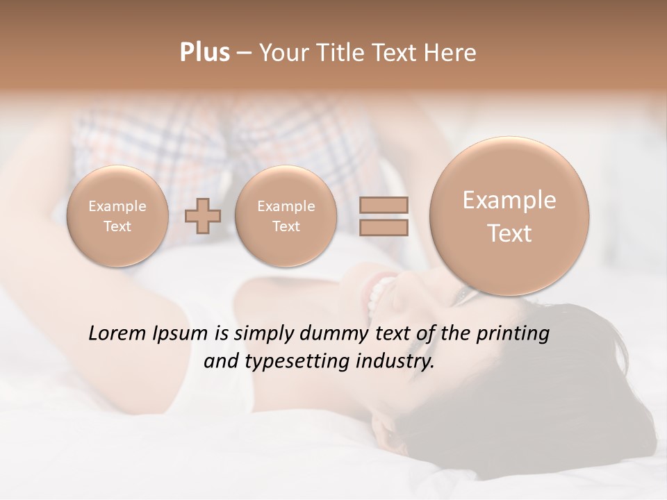 Person Attractive Brunette PowerPoint Template