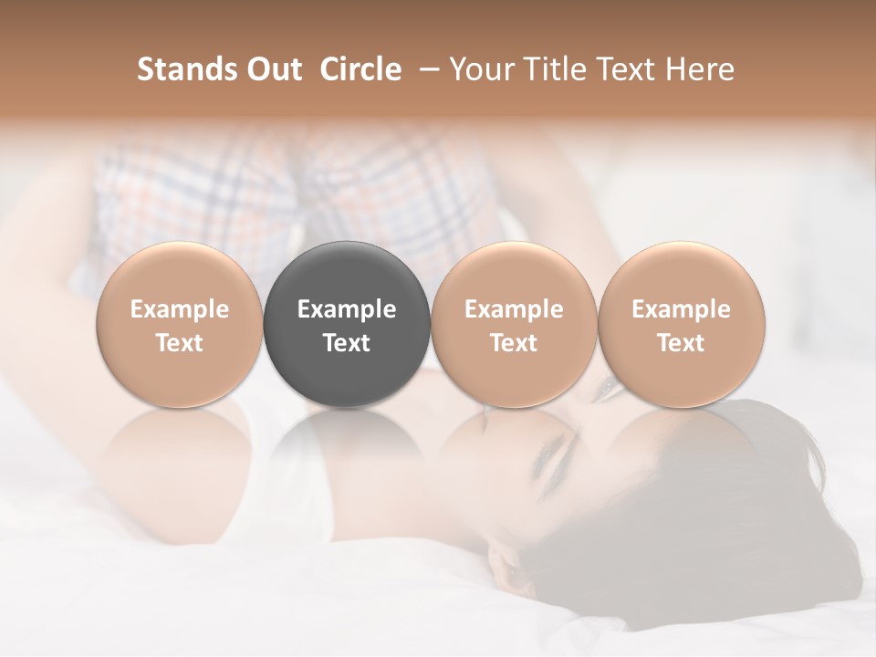 Person Attractive Brunette PowerPoint Template