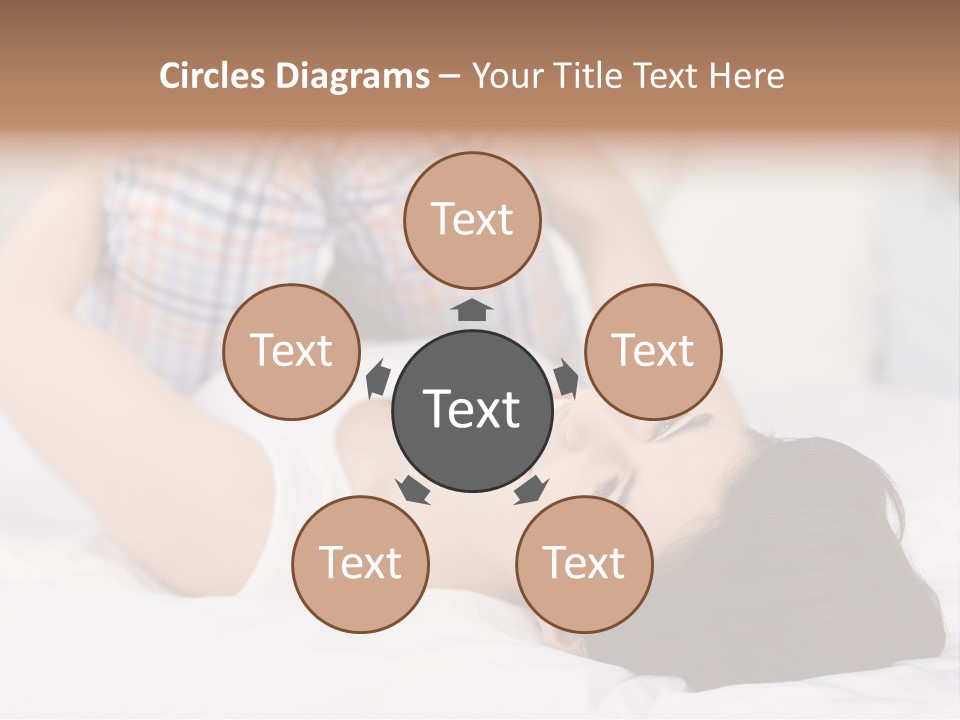 Person Attractive Brunette PowerPoint Template