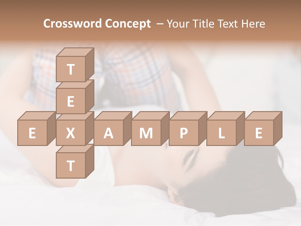 Person Attractive Brunette PowerPoint Template