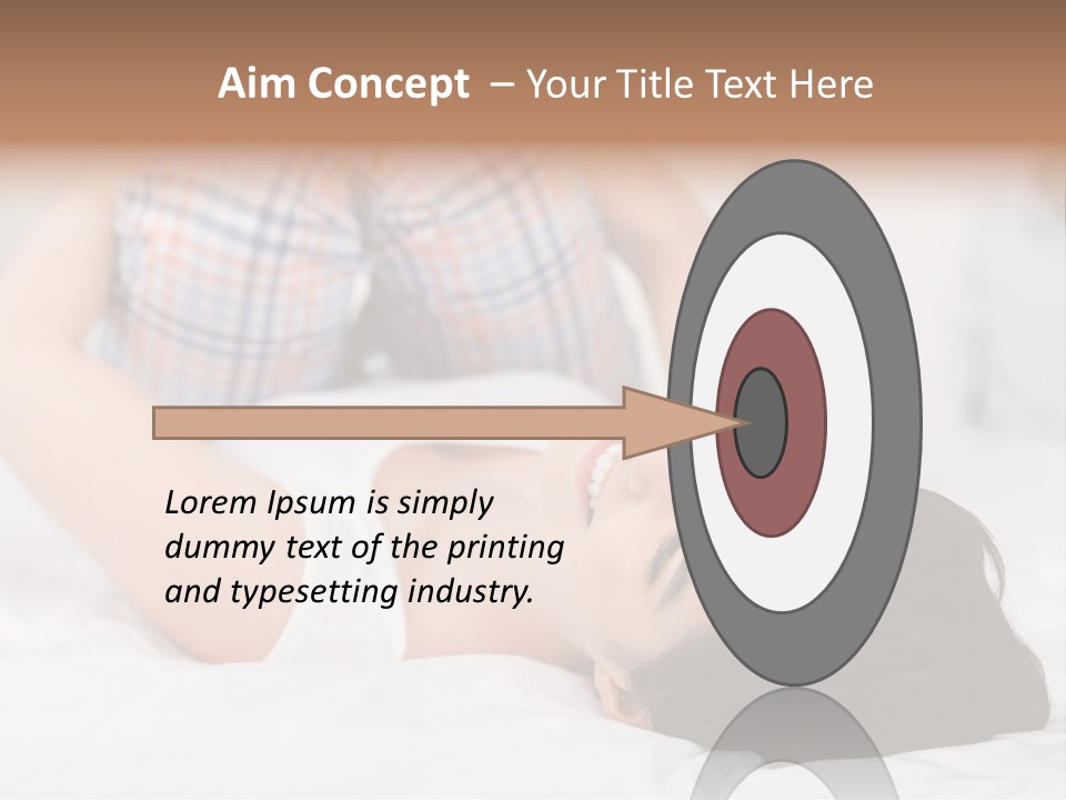 Person Attractive Brunette PowerPoint Template