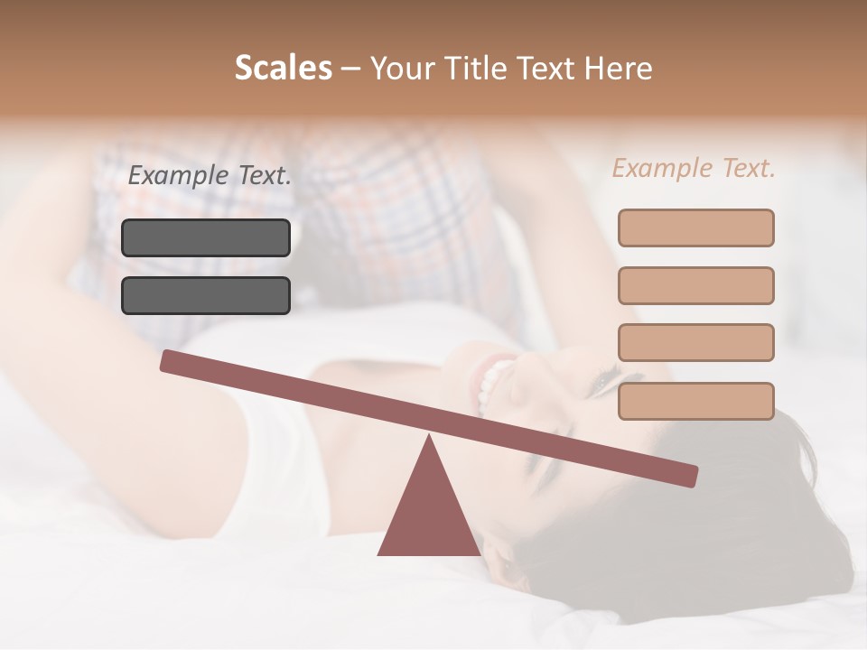 Person Attractive Brunette PowerPoint Template