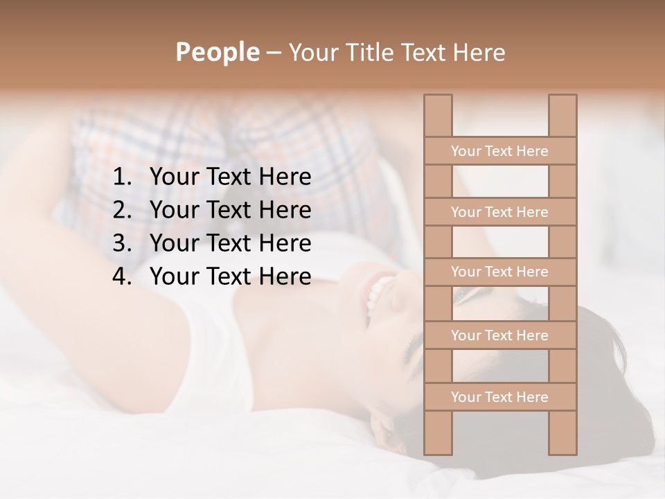 Person Attractive Brunette PowerPoint Template