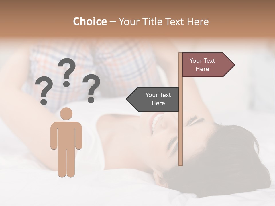 Person Attractive Brunette PowerPoint Template