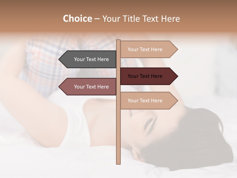 Person Attractive Brunette PowerPoint Template