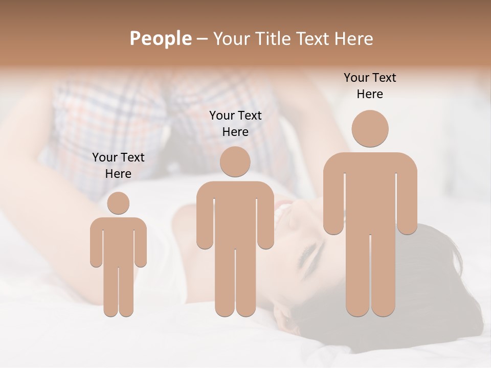 Person Attractive Brunette PowerPoint Template