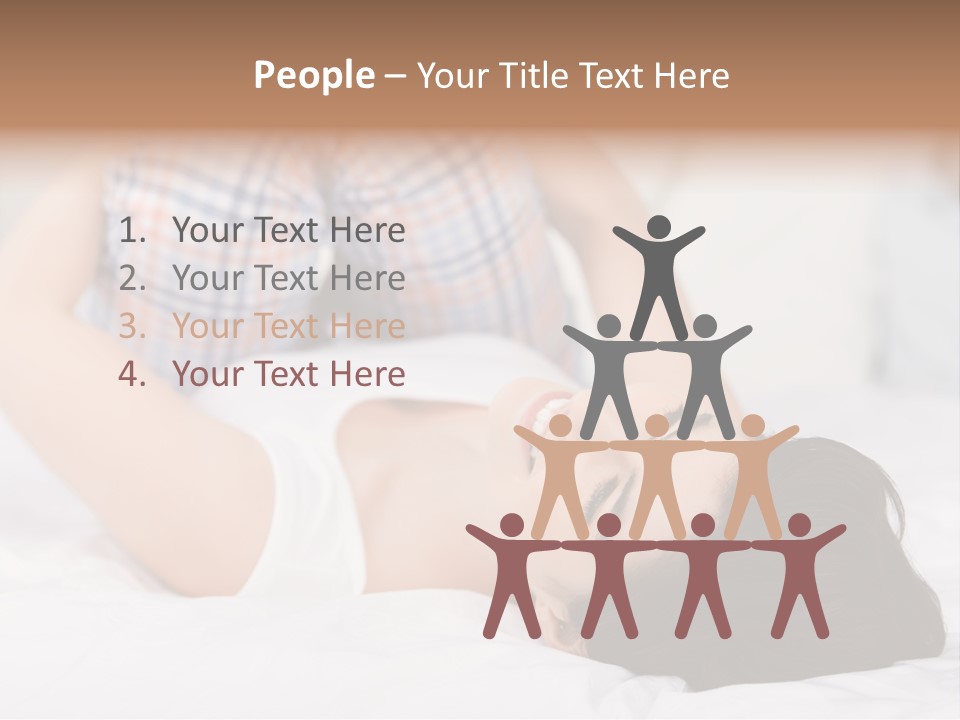 Person Attractive Brunette PowerPoint Template