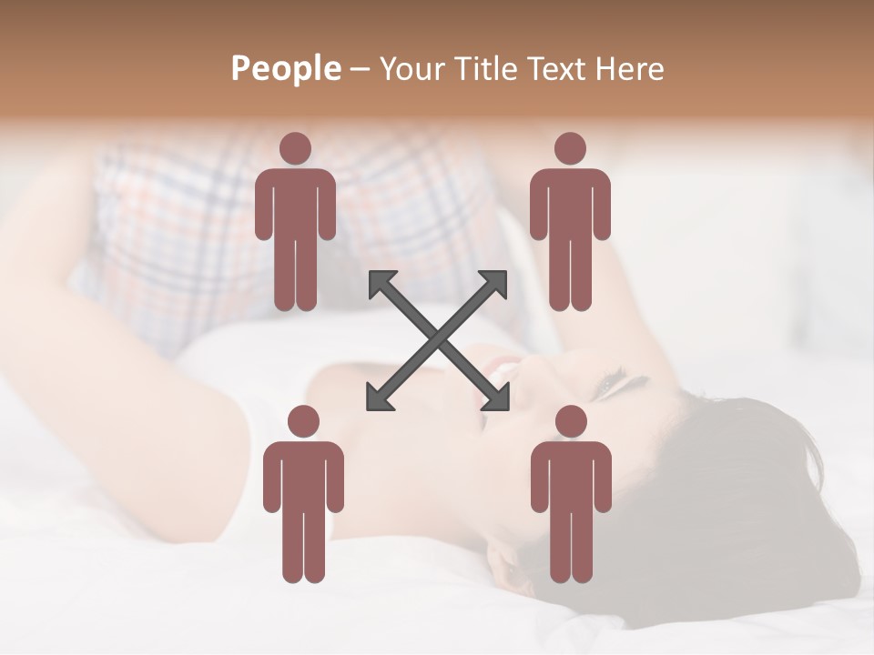 Person Attractive Brunette PowerPoint Template