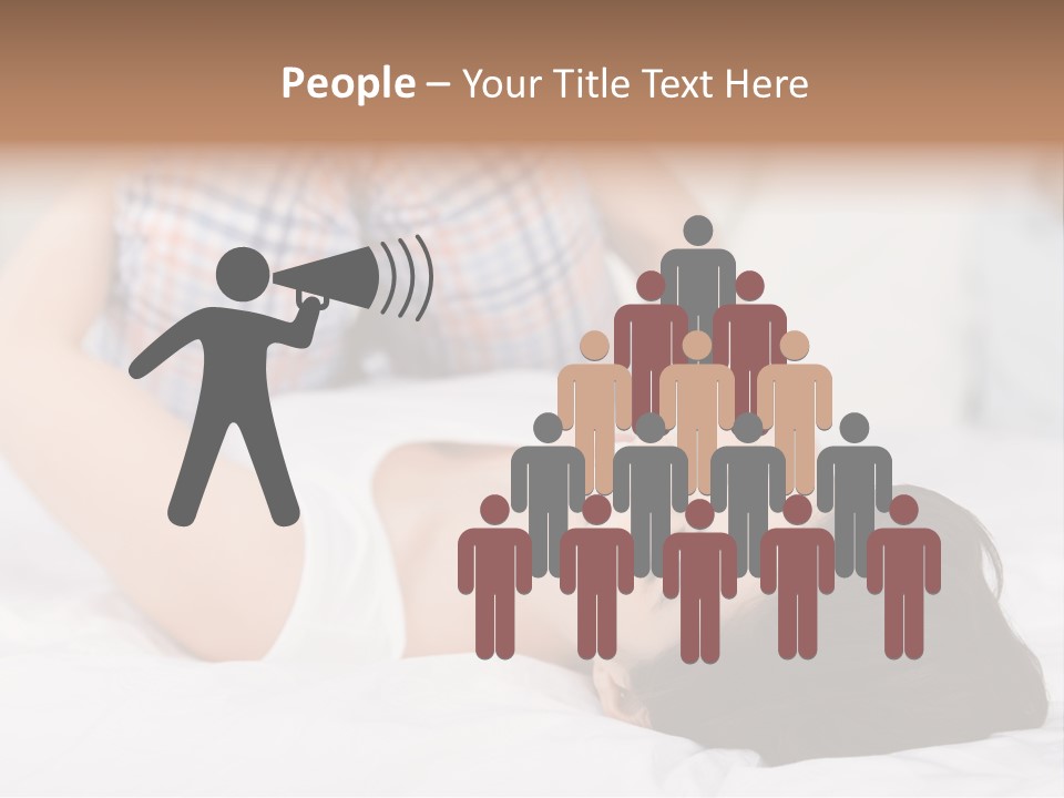 Person Attractive Brunette PowerPoint Template