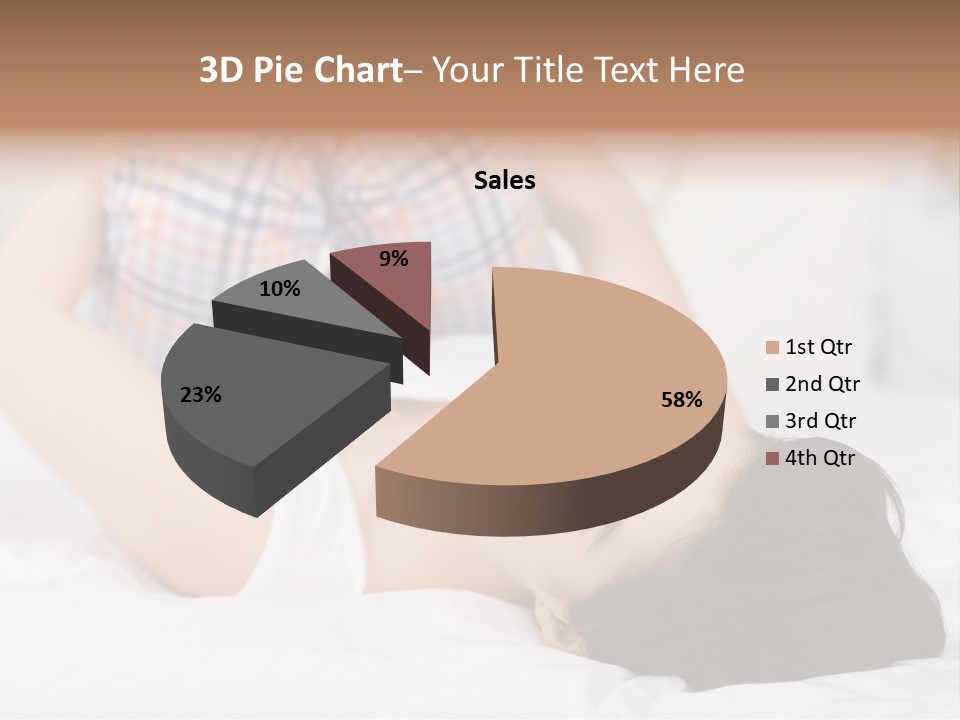 Person Attractive Brunette PowerPoint Template