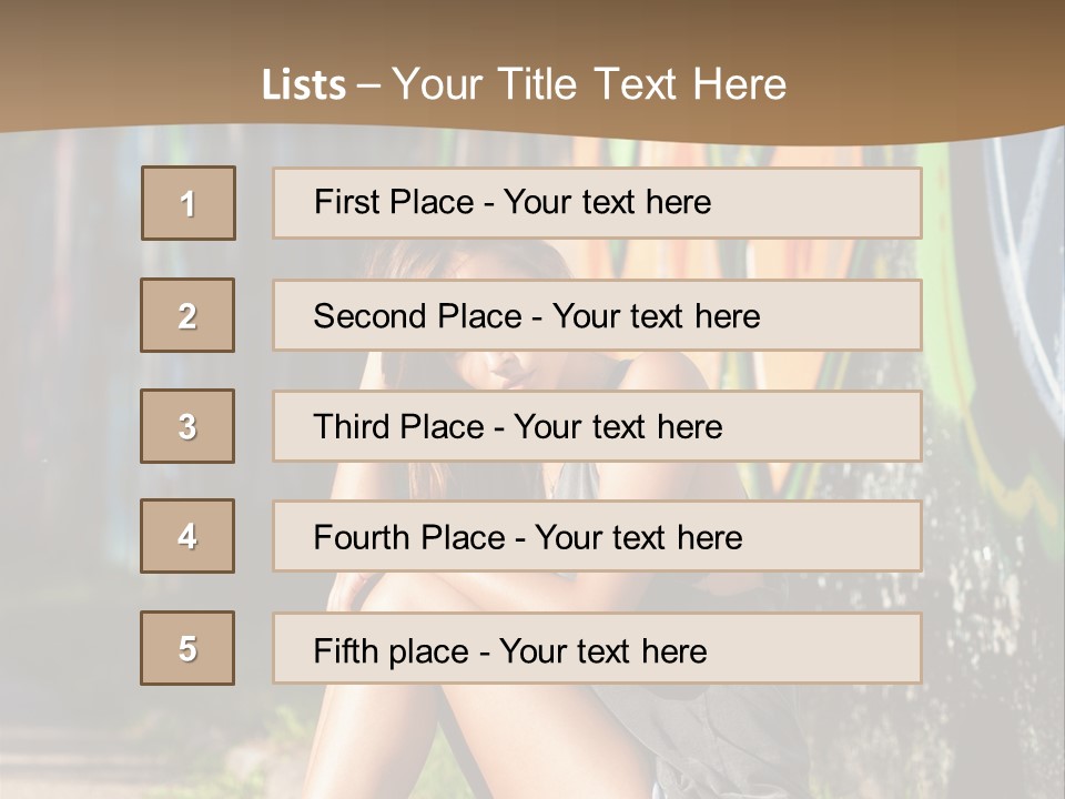 One Road Outside PowerPoint Template