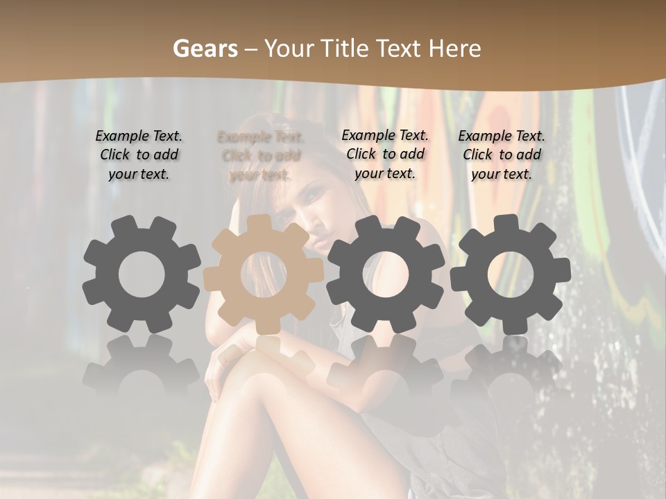 One Road Outside PowerPoint Template