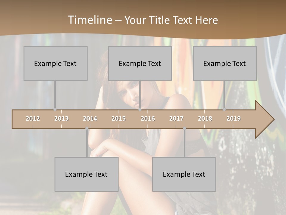 One Road Outside PowerPoint Template