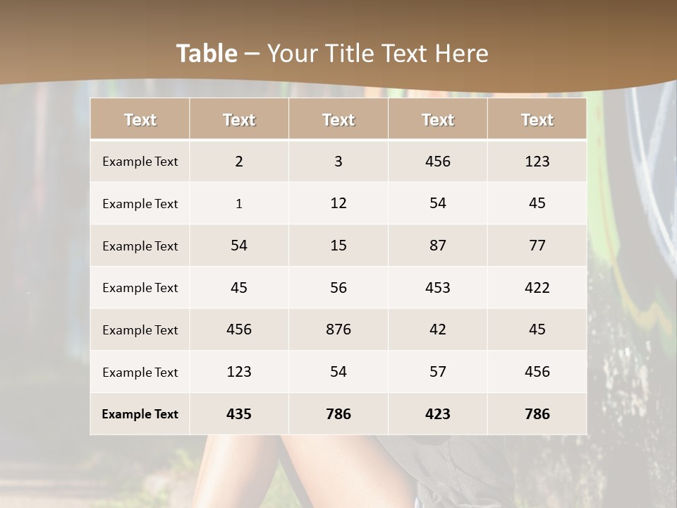 One Road Outside PowerPoint Template