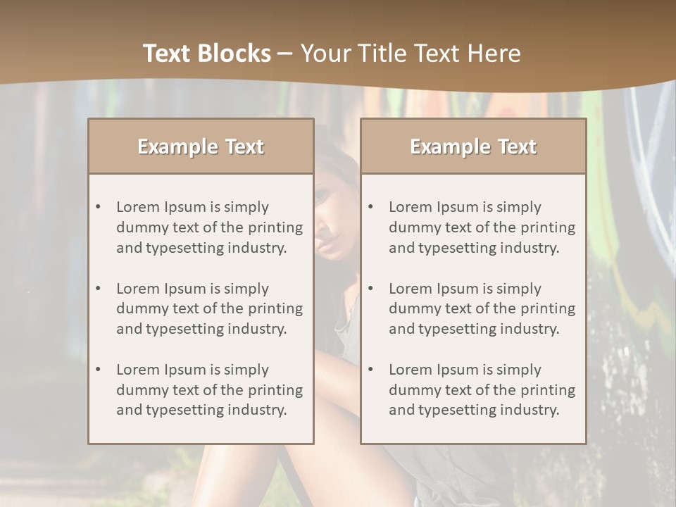 One Road Outside PowerPoint Template
