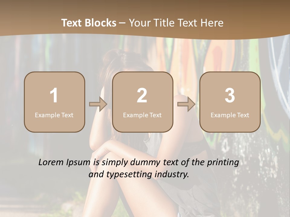 One Road Outside PowerPoint Template