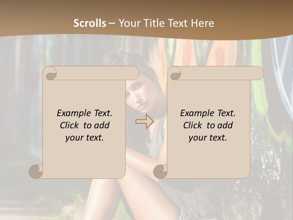 One Road Outside PowerPoint Template