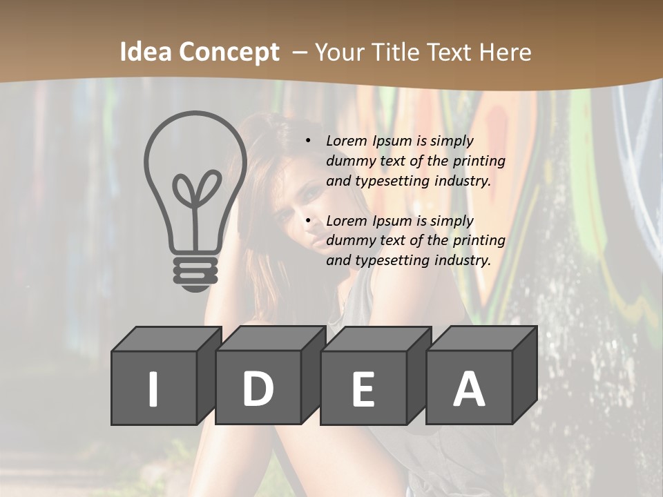 One Road Outside PowerPoint Template