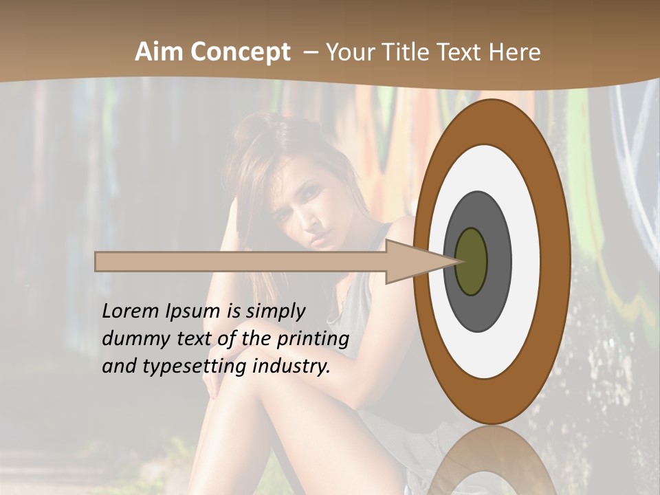 One Road Outside PowerPoint Template