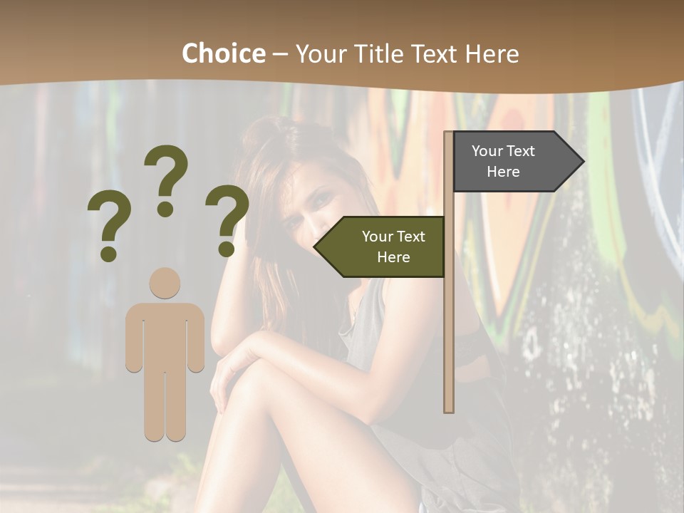 One Road Outside PowerPoint Template