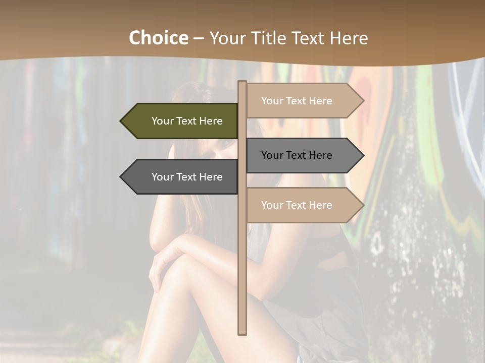 One Road Outside PowerPoint Template