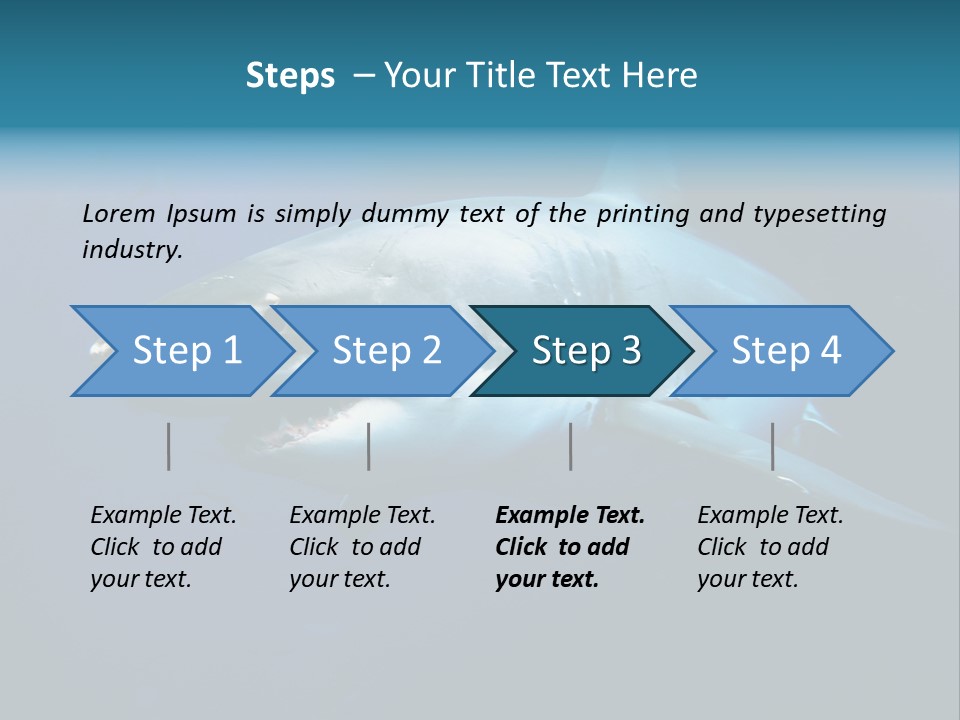 Carcharodon Carcharias Dangerous Aggressiveness PowerPoint Template