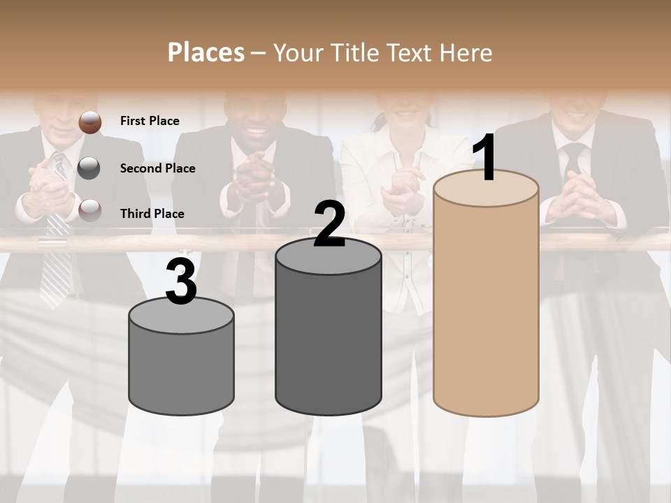 African Descent Team Financial Advisor PowerPoint Template