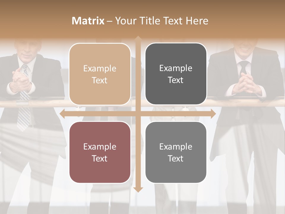 African Descent Team Financial Advisor PowerPoint Template