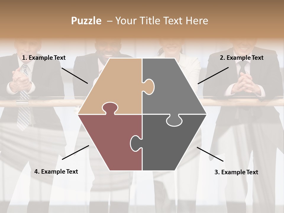 African Descent Team Financial Advisor PowerPoint Template