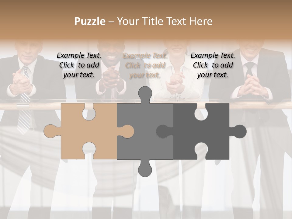 African Descent Team Financial Advisor PowerPoint Template