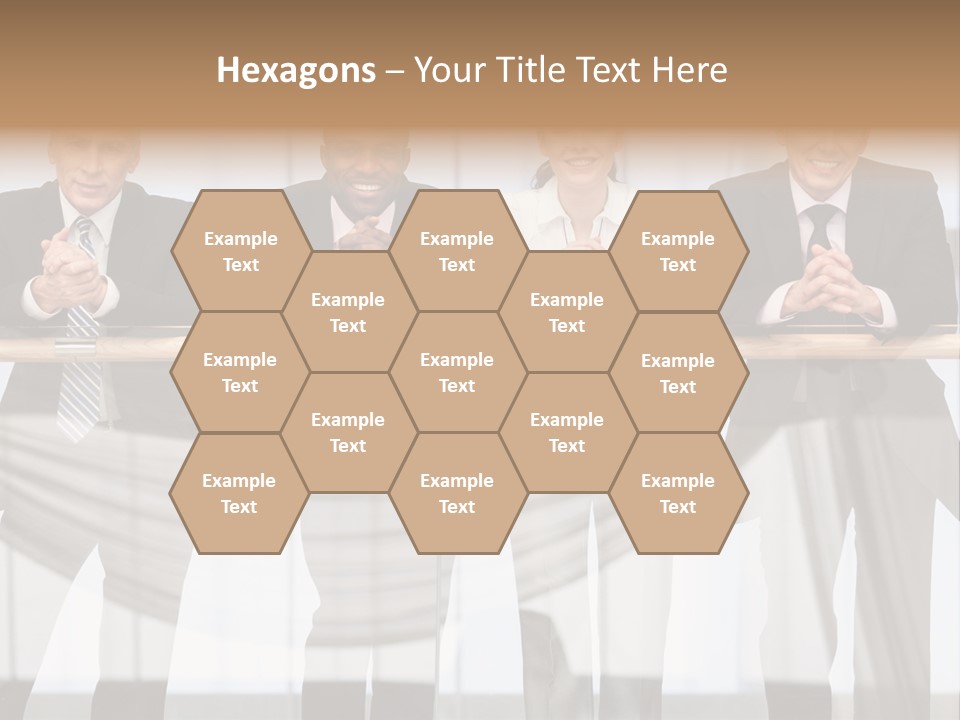 African Descent Team Financial Advisor PowerPoint Template