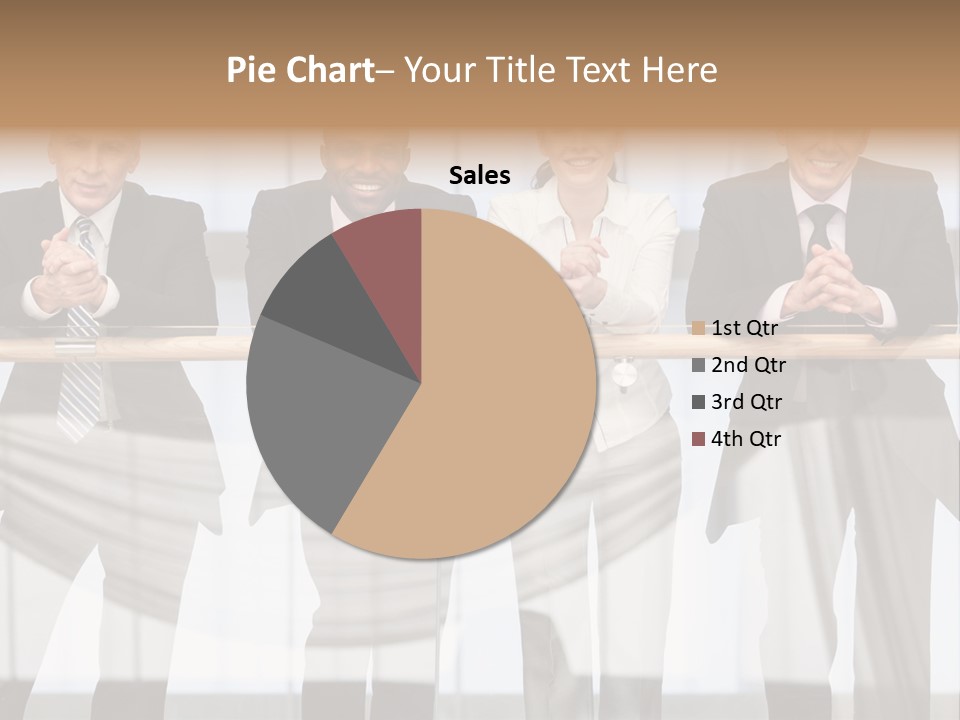 African Descent Team Financial Advisor PowerPoint Template