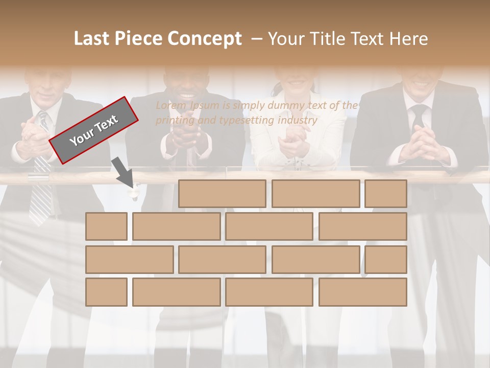 African Descent Team Financial Advisor PowerPoint Template