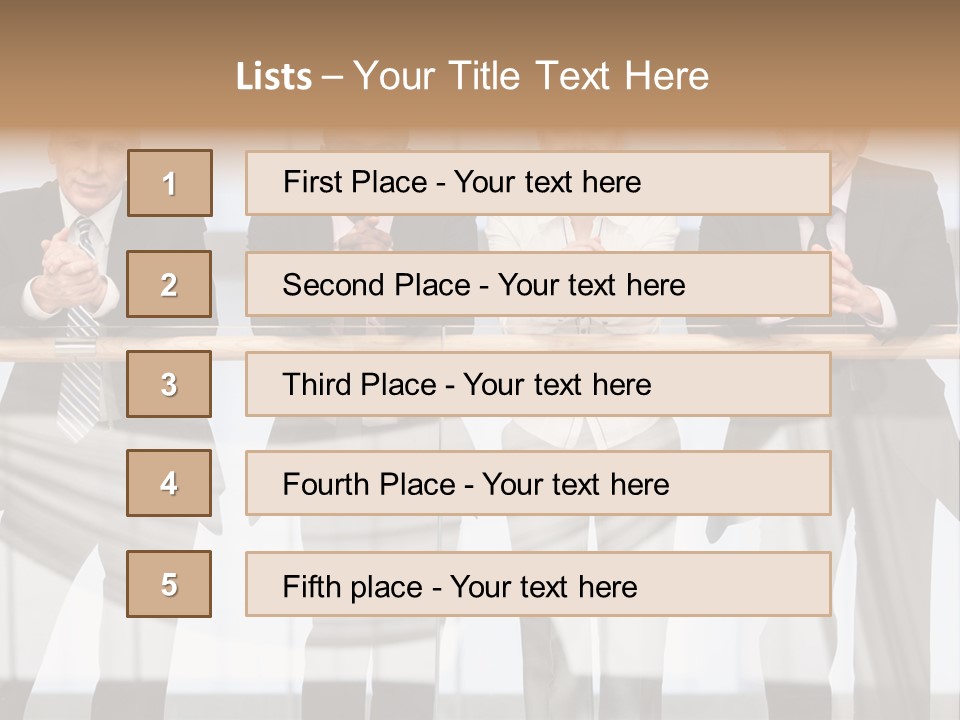 African Descent Team Financial Advisor PowerPoint Template