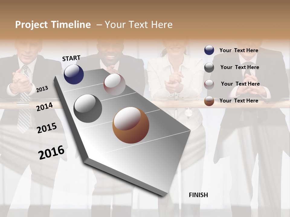 African Descent Team Financial Advisor PowerPoint Template