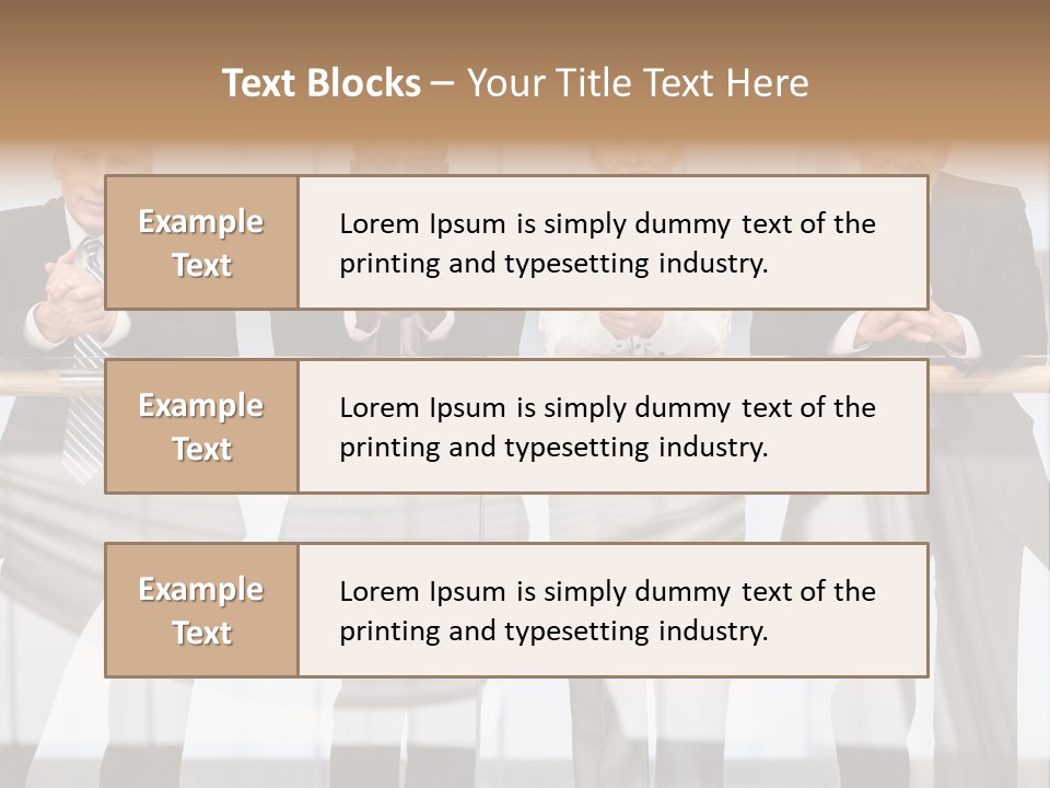 African Descent Team Financial Advisor PowerPoint Template