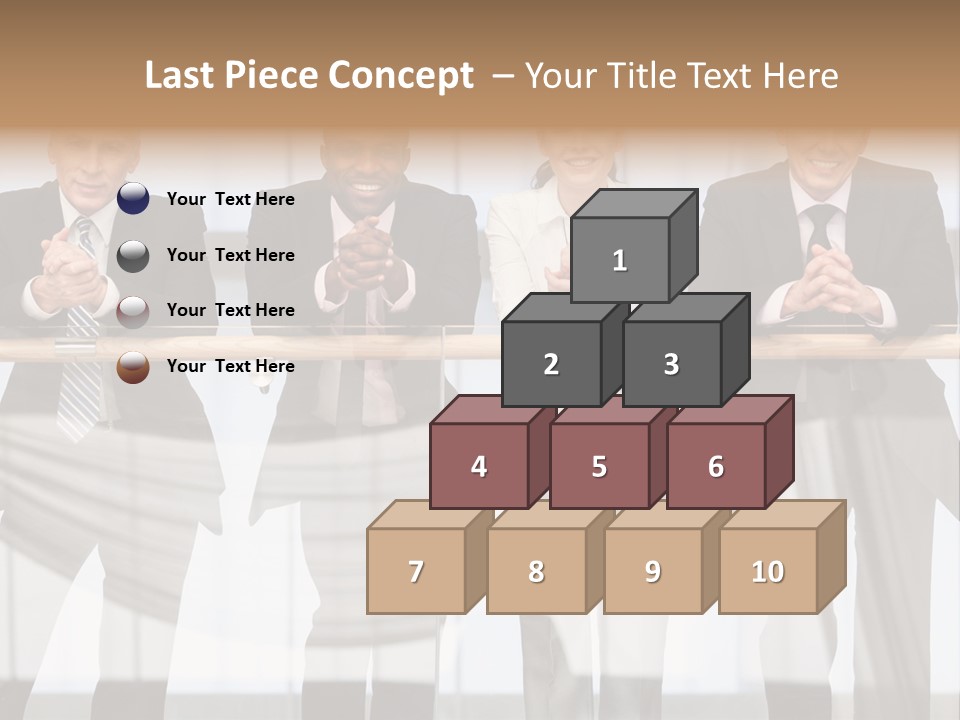 African Descent Team Financial Advisor PowerPoint Template