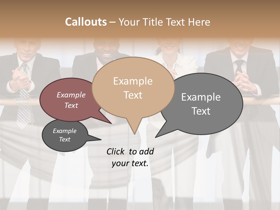 African Descent Team Financial Advisor PowerPoint Template