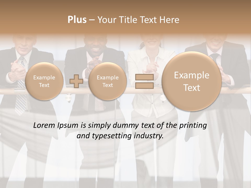 African Descent Team Financial Advisor PowerPoint Template