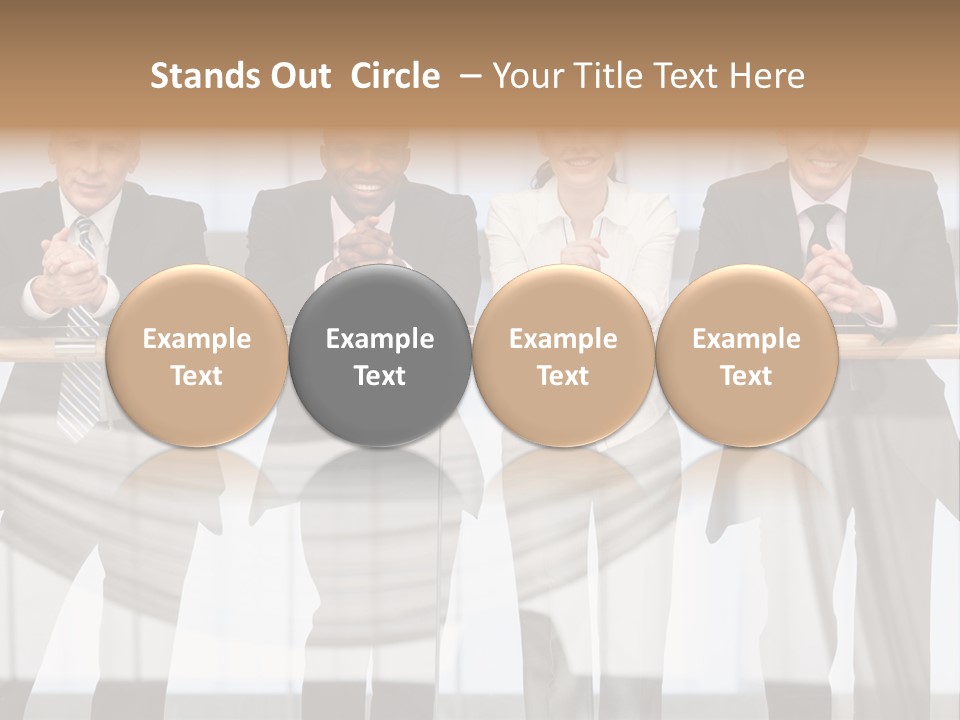 African Descent Team Financial Advisor PowerPoint Template