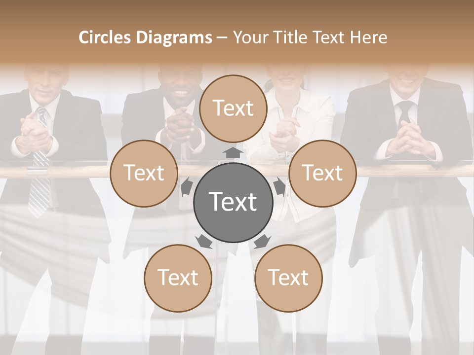 African Descent Team Financial Advisor PowerPoint Template