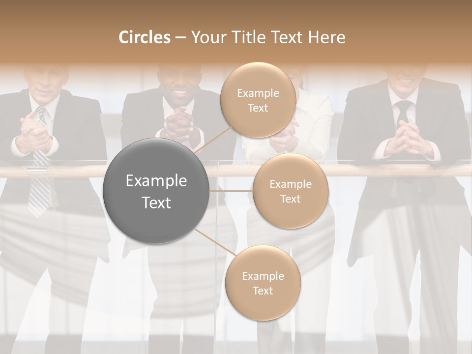 African Descent Team Financial Advisor PowerPoint Template