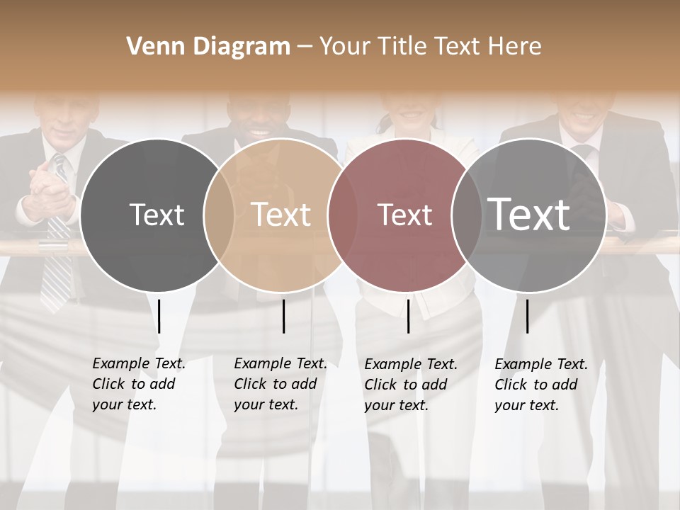 African Descent Team Financial Advisor PowerPoint Template