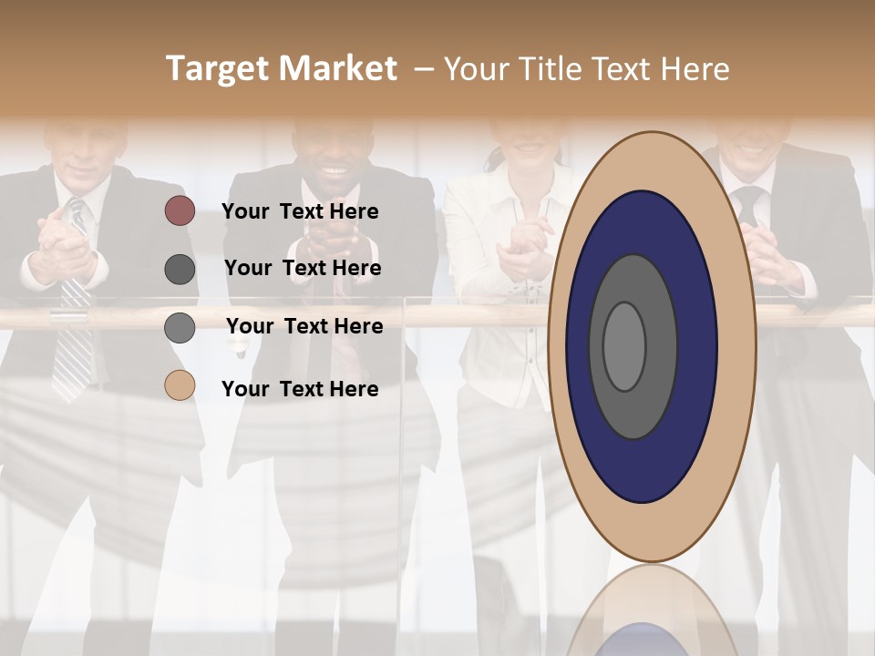 African Descent Team Financial Advisor PowerPoint Template