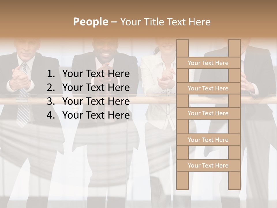 African Descent Team Financial Advisor PowerPoint Template