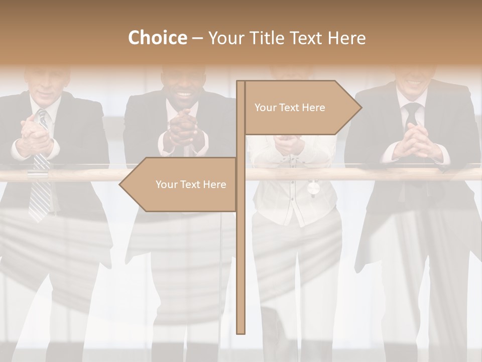 African Descent Team Financial Advisor PowerPoint Template