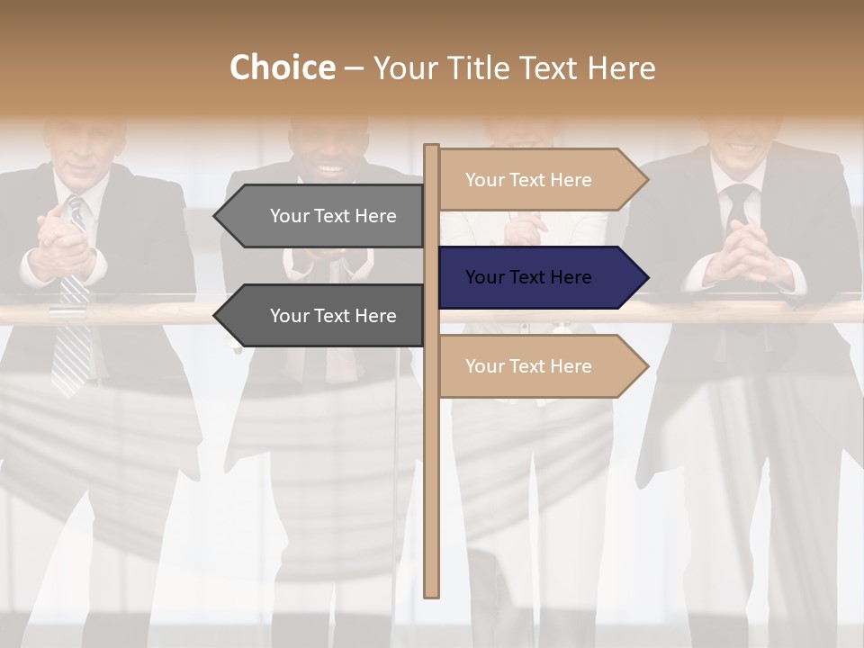 African Descent Team Financial Advisor PowerPoint Template