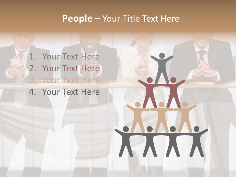 African Descent Team Financial Advisor PowerPoint Template